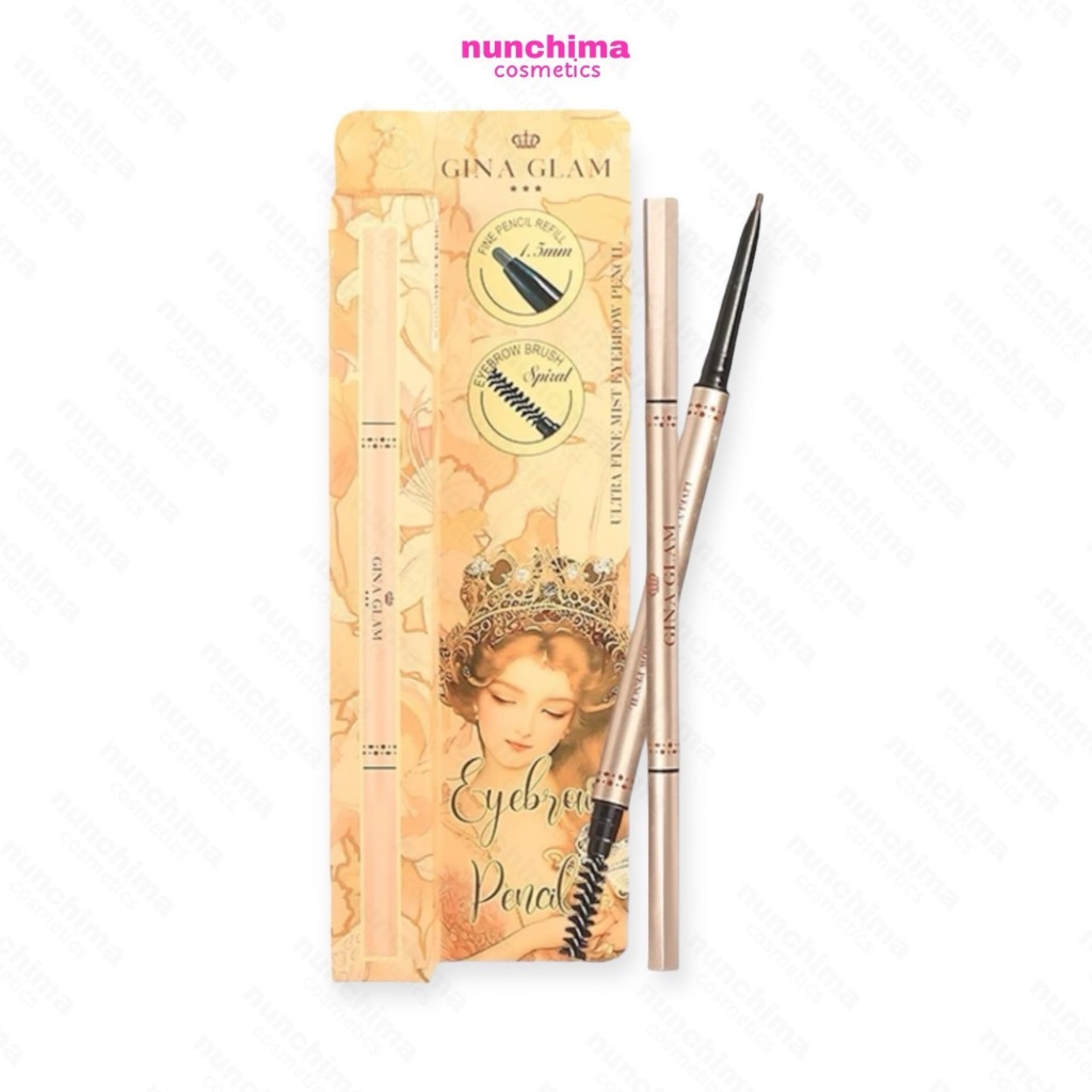 G63 Gina Glam Ultra Fine Mist Eyebrow Pencil จีน่า เกลม อัลตร้า ไฟน์ มิสท์ อายบราว เพนซิล ดินสอเขียน