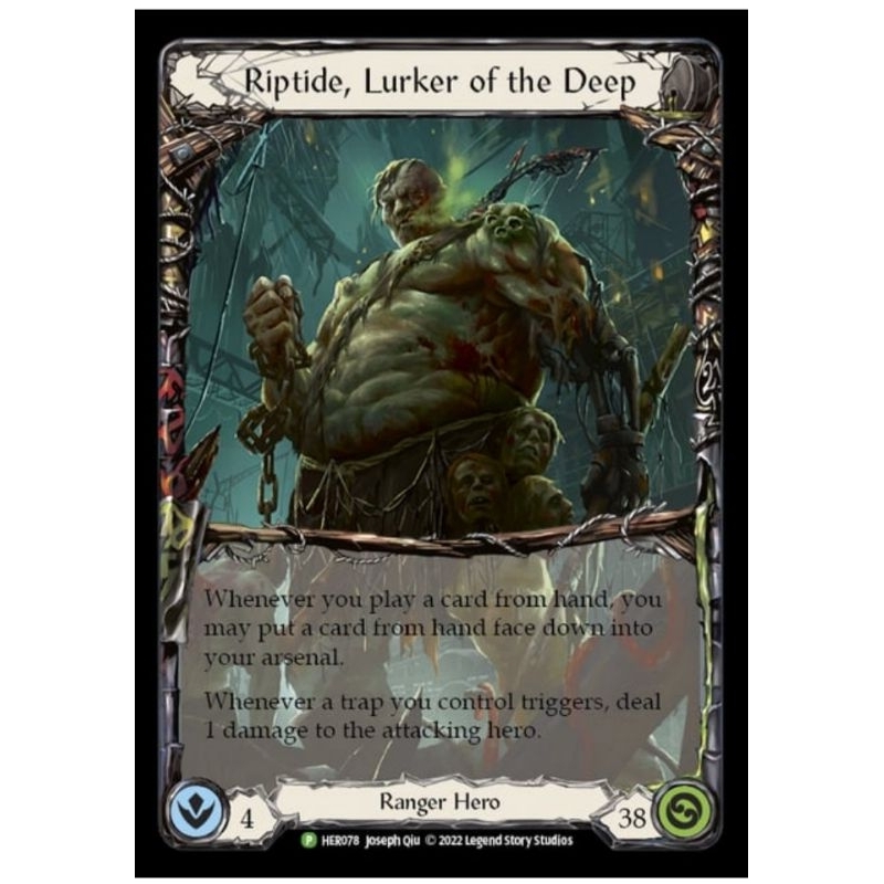 Flesh and blood: Riptide, Lurker of the Deep (Cold foil, Promo)​