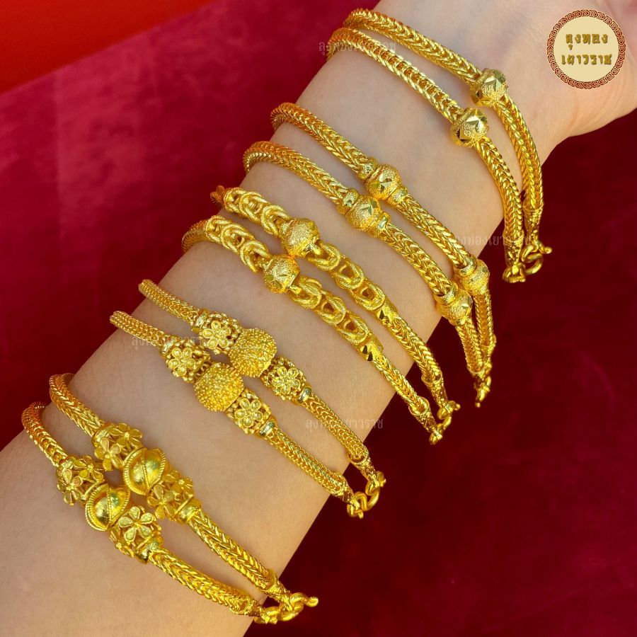 สีทองสุกเหมือนจริง❗️ สร้อยคอระย้า 2 บาท 5 ลาย สร้อยคอทอง แต่งข้าง สร้อยทอง ทองปลอม เหมือนจริงที่สุด - รูปที่ 3