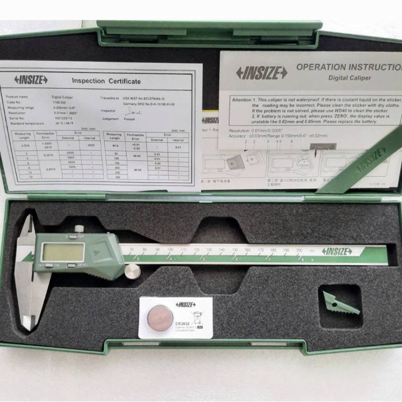 เวอร์เนียร์ดิจิตอล 8" / 200mm Vernier Digital Caliper INSIZE 1108-200 อินไซส์