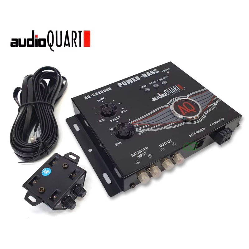 Audio Quart AQ-CR200BD ครอส ซับวูฟเฟอร์ 2 Channel + พร้อมรีโมทบูทเบส Crossover Subwoofer