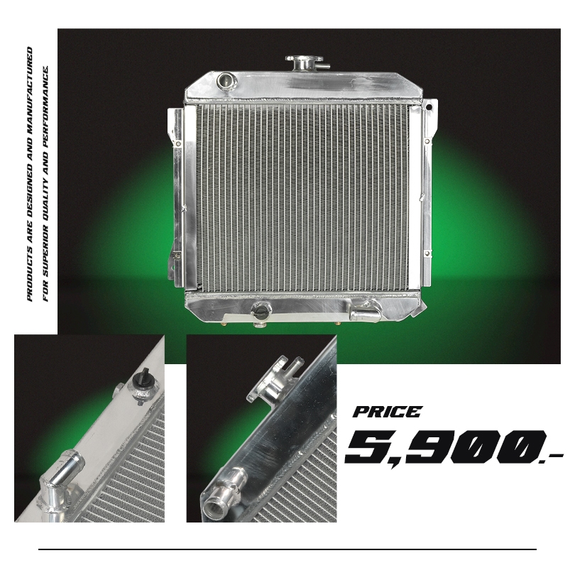 BILLION 2-ROW FULL ALUMINUM RADIATOR COMPATIBLE WITH NISSAN FIGARO (AT) #หม้อน้ำBILLION