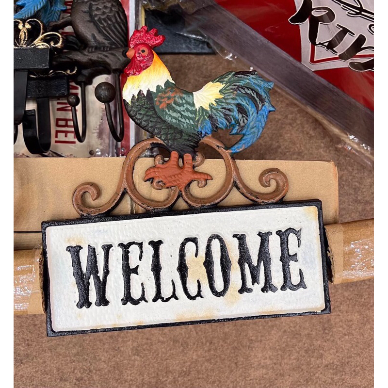 พร้อมส่ง!!! #ป้ายต้อนรับไก่ #ป้ายwelcome