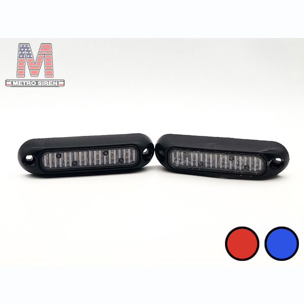 Whelen ION แบบแปะ สีแดงข้าง น้ำเงินข้าง ไซเรน (มือสอง - คู่)