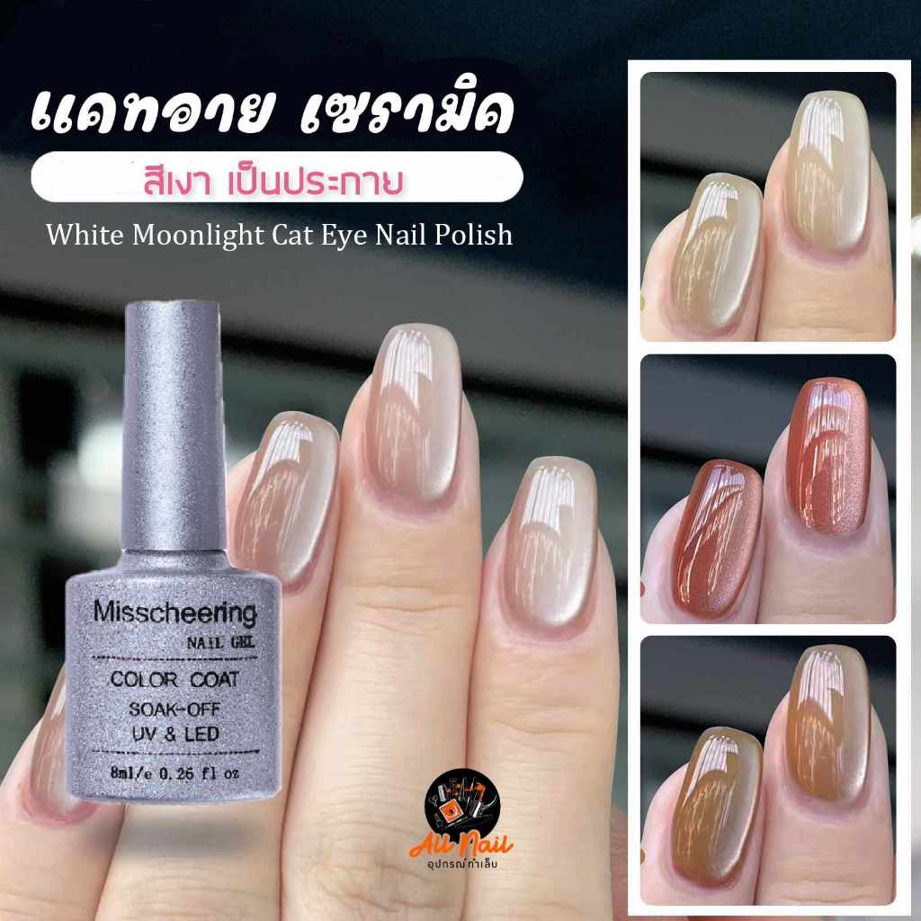 สีแคทอายเซรามิค แคทอายมูนไลท์ สีเจลมาใหม่2024 ขนาด8ml