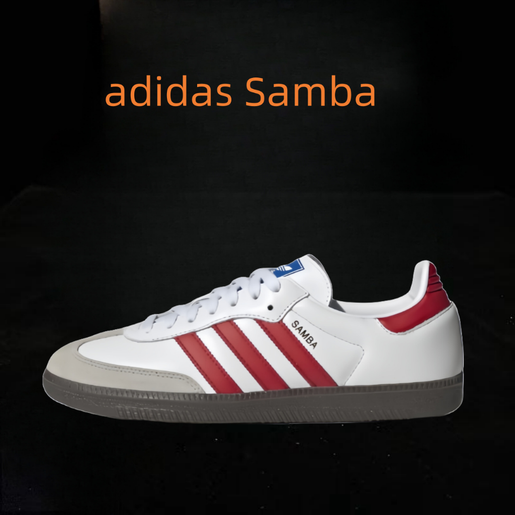 adidas orginals Samba OG ขาว - แดง แท้ 100%