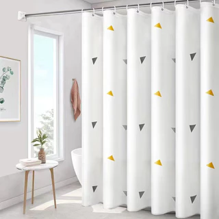 Bathroom curtain ม่านหนา พรมห้องน้ำ กันน้ำ กันแอบมอง 2ม.x2ม มีหลากหลายรูปแบบ