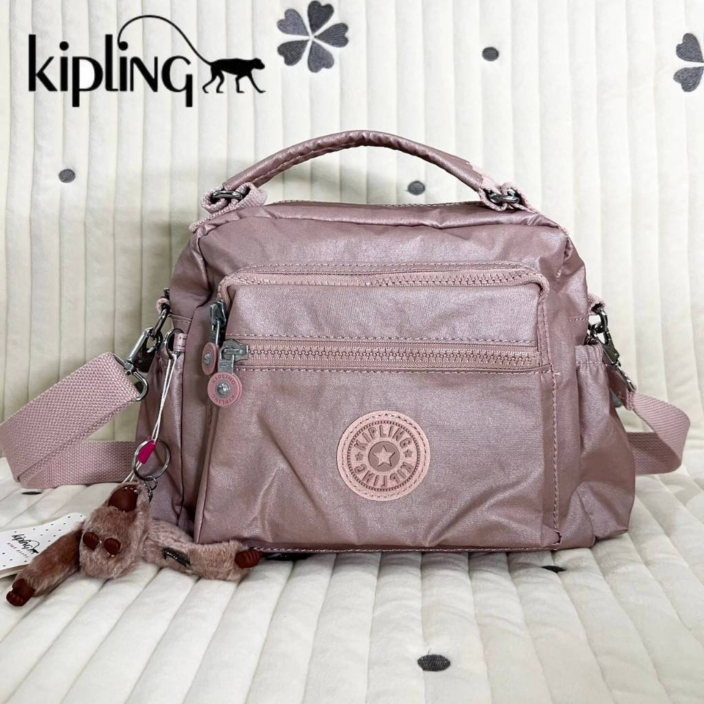 กระเป๋าถือหรือสะพายข้าง KIPLING Square Handbag & Shoulder bag ขนาดกลาง วัสดุ Polyester 100%