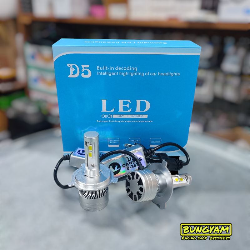 หลอดไฟหน้ารถยนต์ LED D5