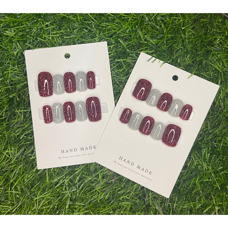 👉เล็บเจลแท้สีแฟลช งานยาวกลาง💅🏻แถมฟรีกาวและตะไบ