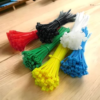 สายรัดเคเบิ้ลไทร์ Nylon Cable Tie หนวดกุ้งรัดสาย สำหรับรัดเก็บสายไฟ หรืองาน DIY มีหลายสี หลายขนาดความยาว