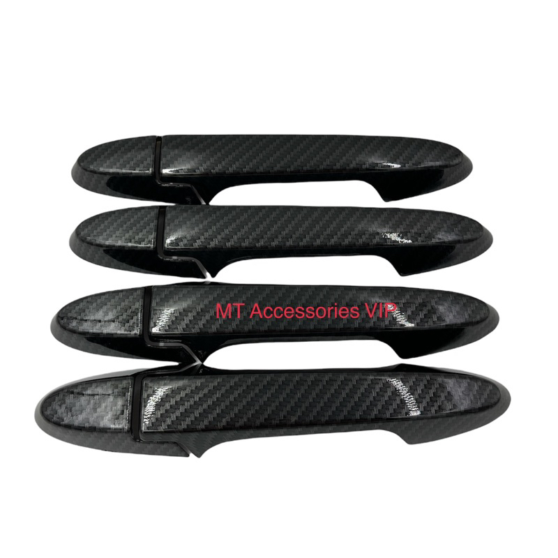 Honda Jazz ปี2014-2025 ลายแคฟล่าโลโก้แดง เบ้ากันรอย ครอบมือจับ ครอบฝาถัง ลูกค้าแยกชื้อได้ค่ะ - รูปที่ 4