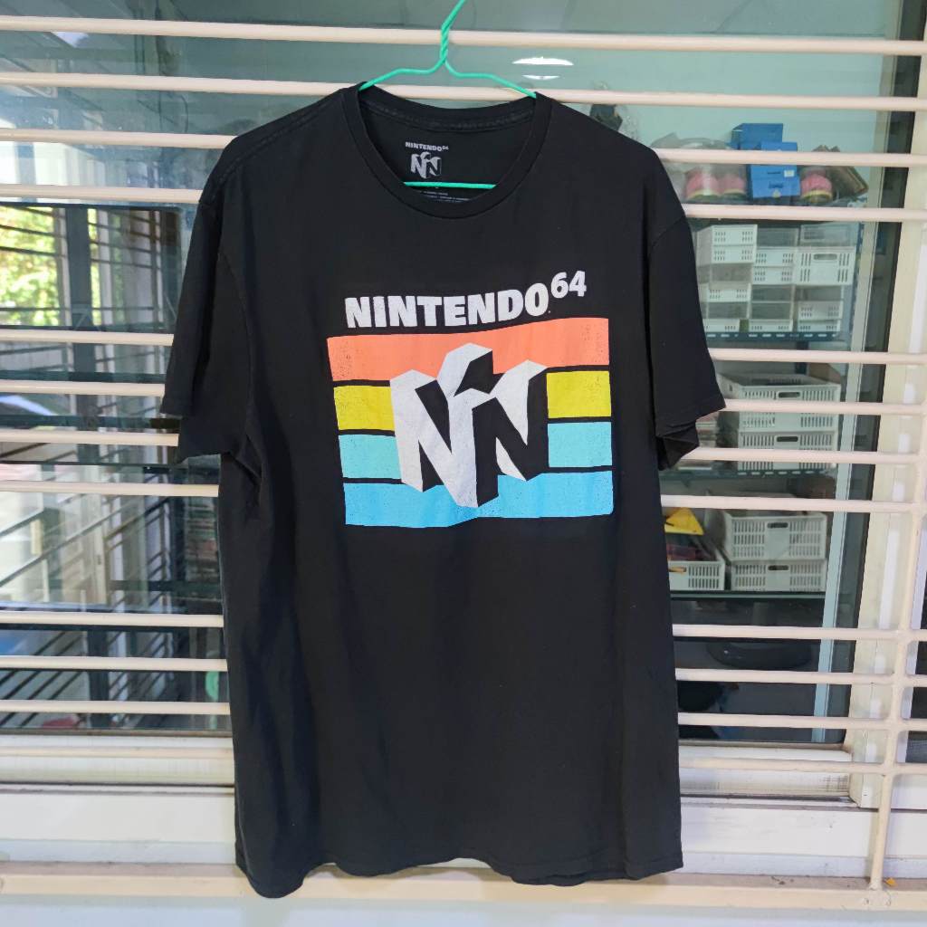 Nintendo 64 N64 เสื้อมือสอง ไซส์ L อก 28 ยาว 27.5
