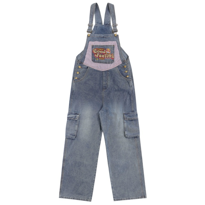 PAPA.XQ GOOD FEELING OVERALLS (New！ชุดเอี๊ยมยีนส์ เข้าใหม่ พร้อมส่ง )