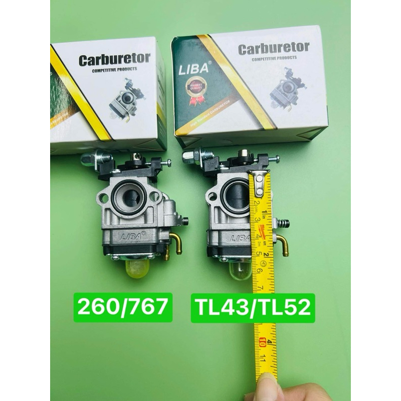 คาร์บู LIBA TL43 430 TL52 เครื่องเป่าลม 650  และ 260 CG260 767 กน้าแปลน เครื่องตัดหญ้า ราคาส่ง คาร์บ