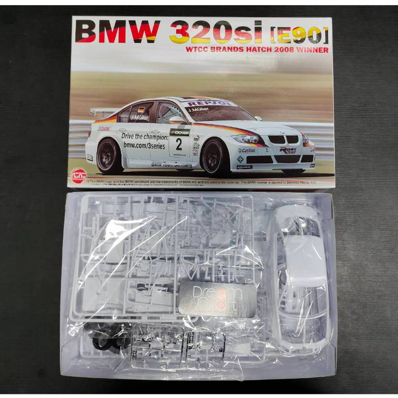 NuNu PN24037 1/24 Racing Series BMW 320si E90 2008 WTCC Brands Hatch Winner (โมเดลรถยนต์ Model Dream