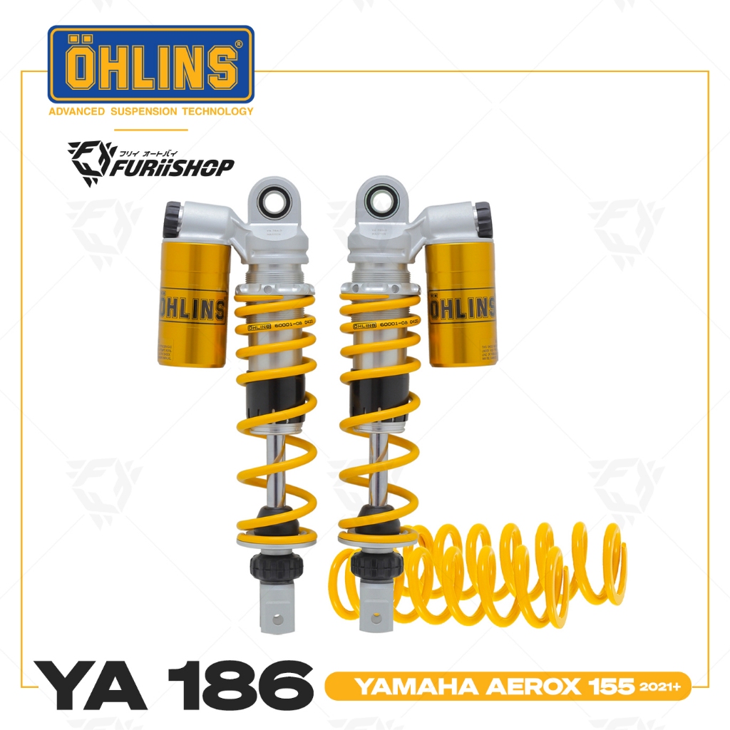 โช๊คหลัง ohlins YA 186 For Yamaha Aerox 155 2021+ FuriiShop