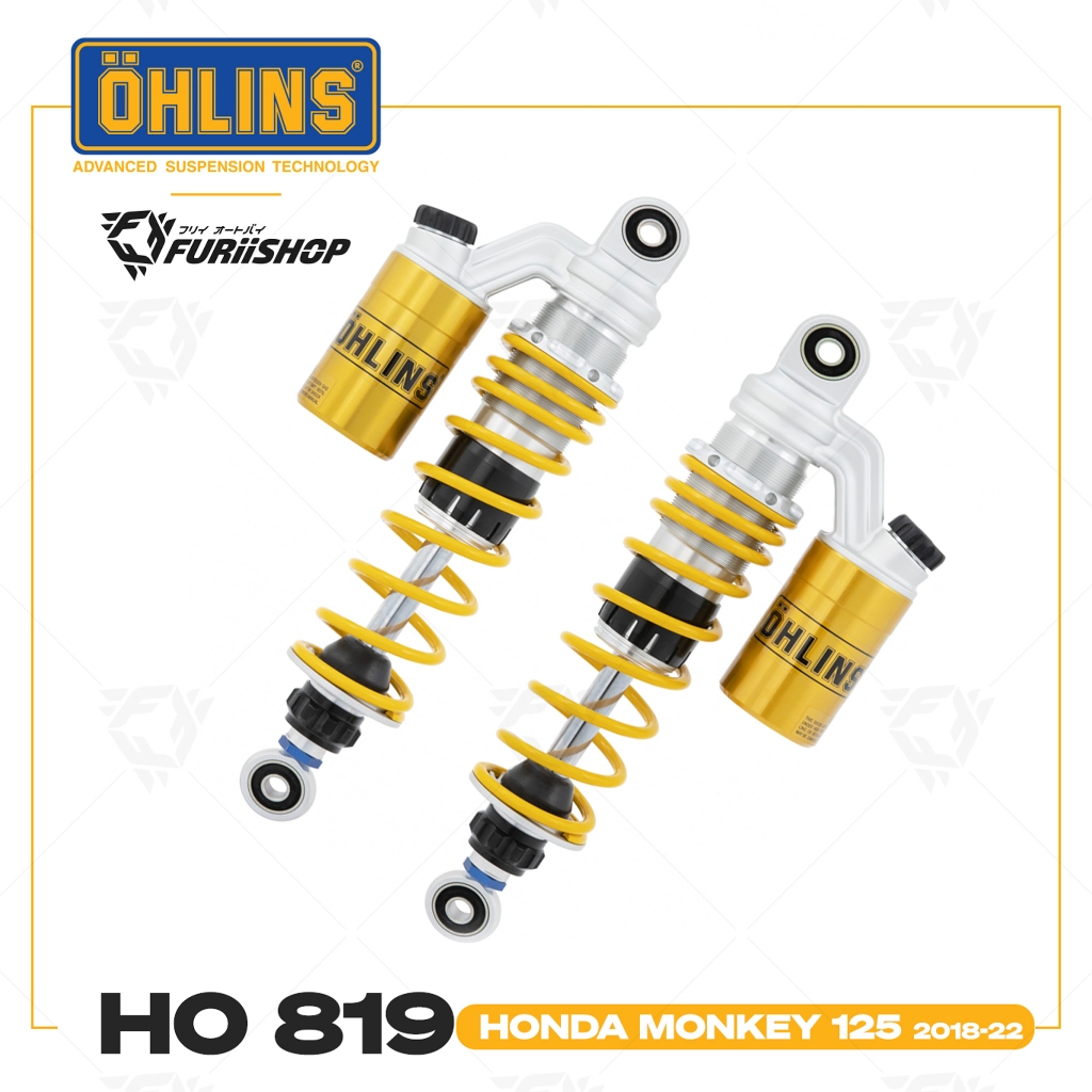 โช๊คหลัง Ohlins HO 819 For HONDA MONKEY 125 2018-22