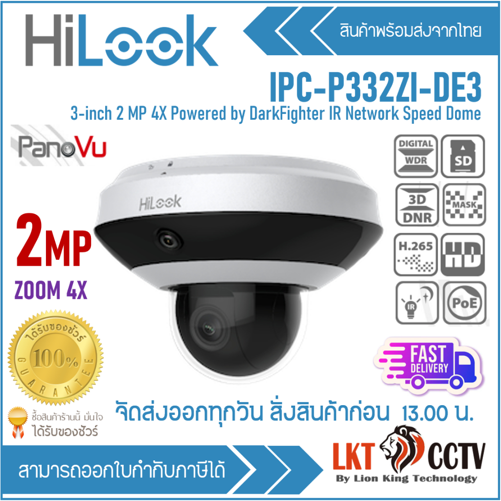 PTZ-P332ZI-DE3 HiLook PanoVu Mini Series PTZ Camera