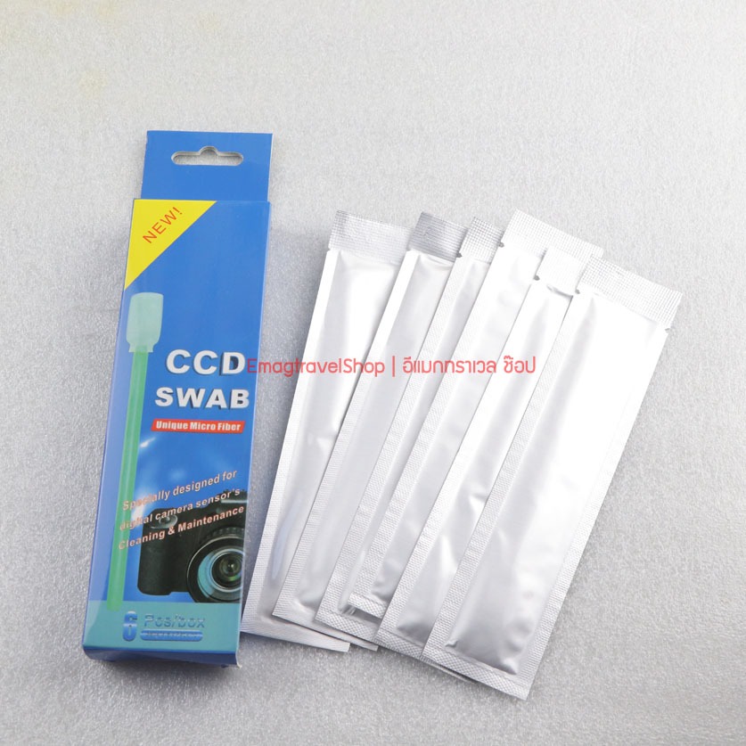 CCD SWAB ไม้ปาดเซ็นเซอร์กล้อง พร้อมน้ำยา ชุดทำความสะอาดเซ็นเซอร์กล้อง