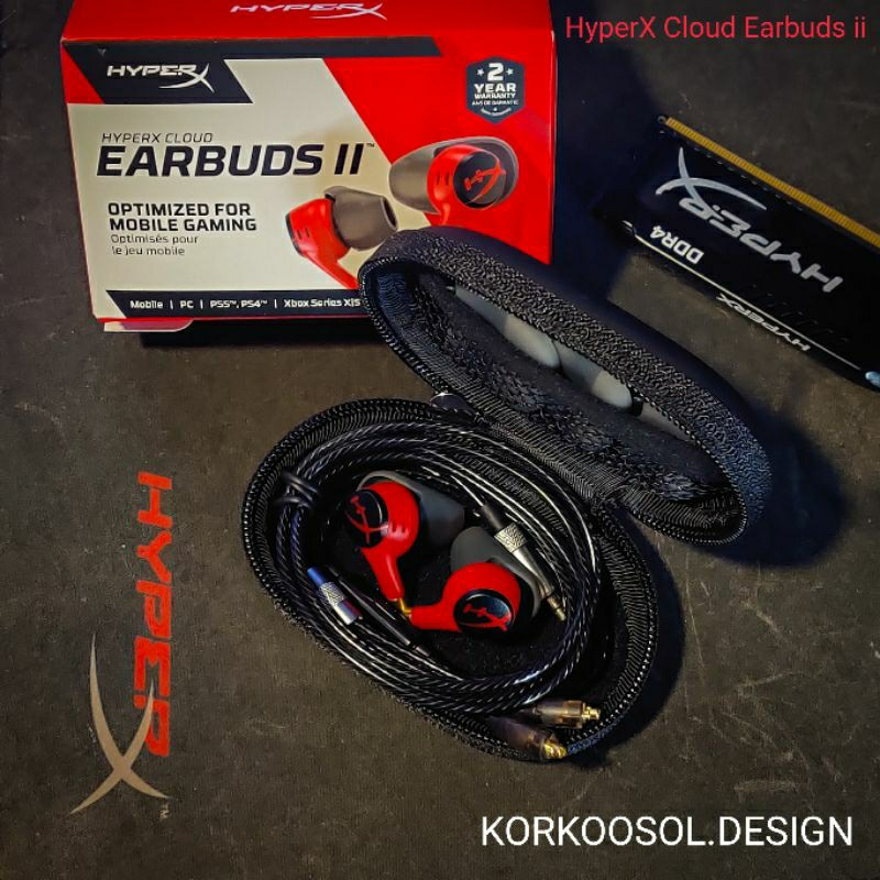 💥(สินค้าใหม่ มือ1") HyperX Cloud Earbuds Mod ii 2 MMCXเเท้ 100% (พรีออเดอร์ 2-4วัน )พร้อมโม Gaming H