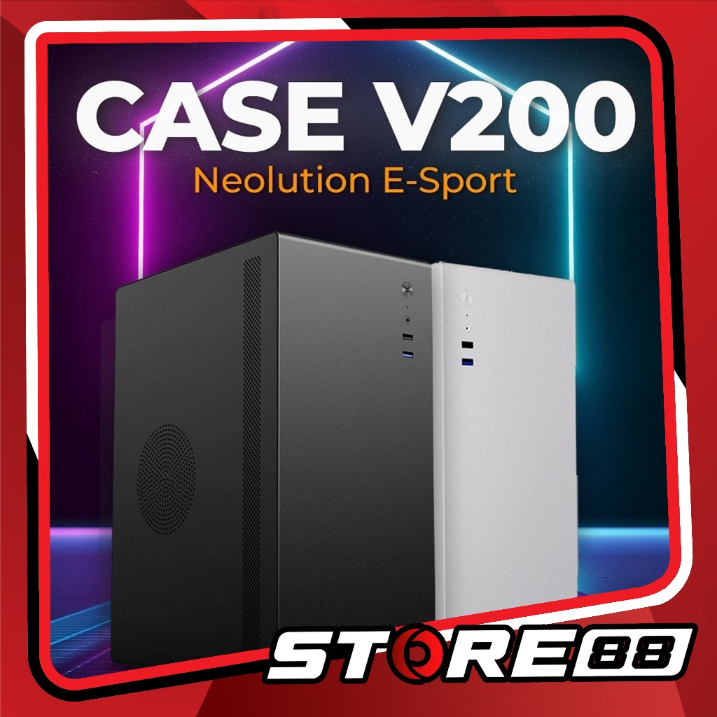 Neolution E-Sport Micro ATX Case V200 เคสคอมพิวเตอร์  (รับประกัน 2 ปี)