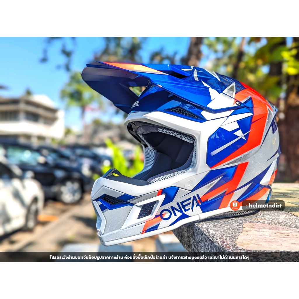 หมวกวิบาก O'NEAL 3Series RIDE V.24 สีน้ำเงิน/ขาว/แดง ไซส์ S M L XL XXL