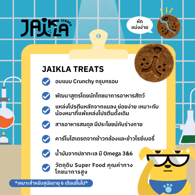 [3 Packs] JAIKLA ขนมสุนัขเพื่อสุขภาพ สูตร WAGGING GREEN ควบคุมน้ำหนัก ช่วยเผาผลาญไขมันส่วนเกิน - รูปที่ 2