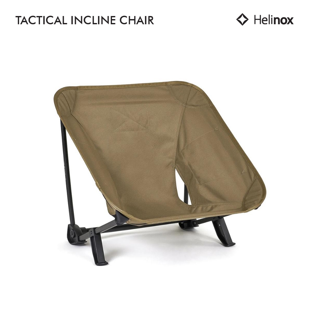 Helinox Tactical Incline Chair เก้าอี้สนามทรงต่ำสไตล์แทคติคอล ปรัมมุมองศาที่นั่งได้ เบา พับเก็บได้ สำหรับกิจกรรมกลางแจ้ง