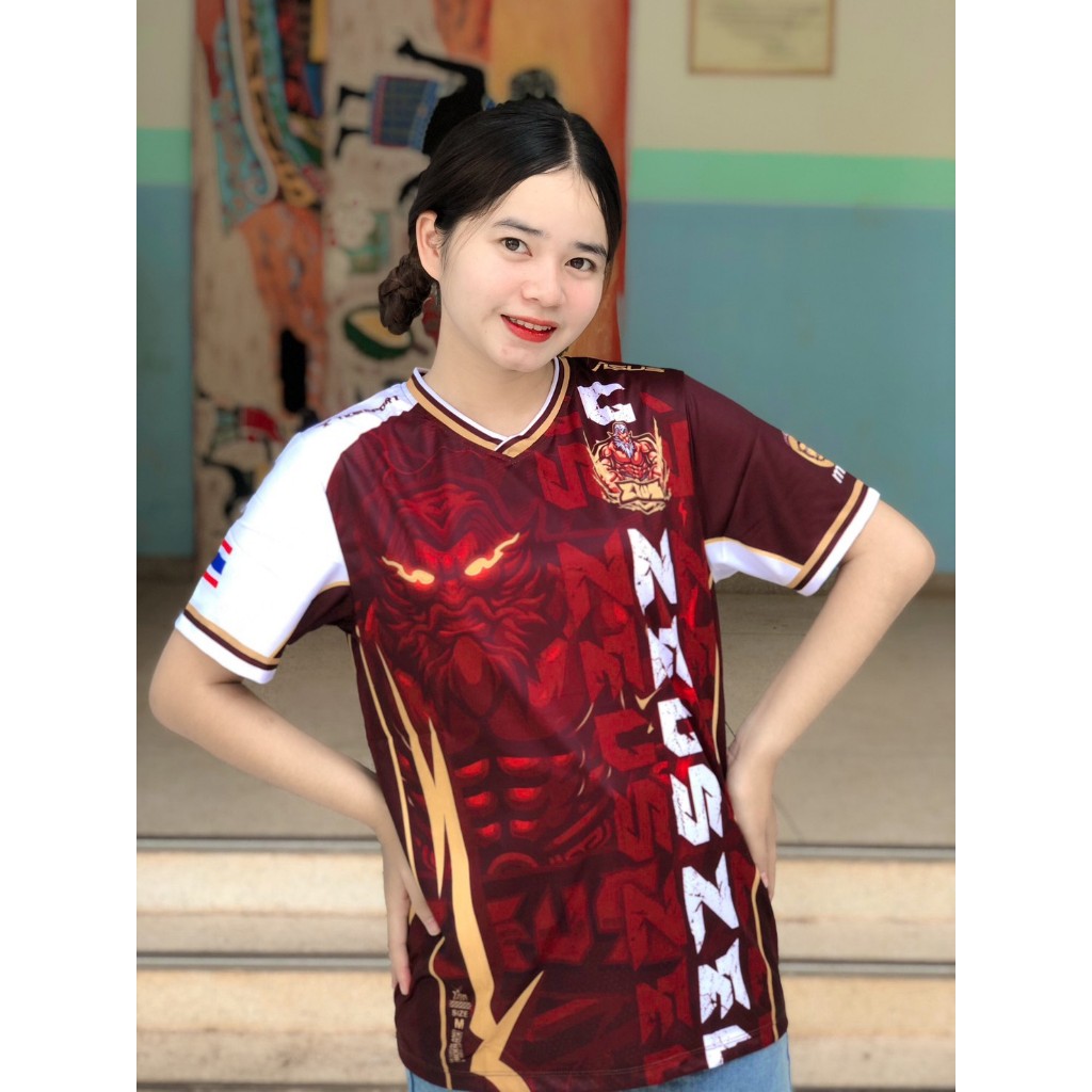 เสื้อกีฬาพิมพ์ลายแฟชั่น  เสื้อกีฬาผู้ชาย ผู้หญิง (ลายE-SPORT ZEUS)