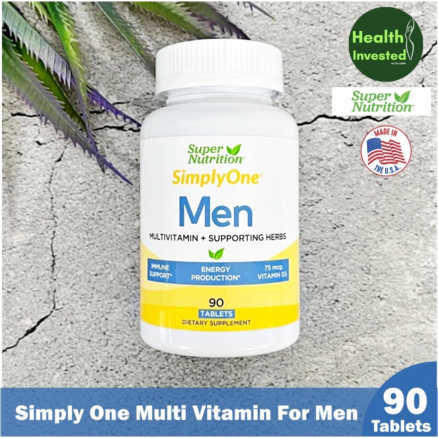 <Super Nutrition> Simply One Multi Vitamin For Men 90 Tablets วิตามินรวม