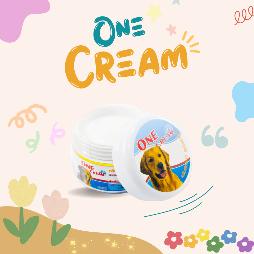 วันครีม (One Cream) ครีมทาบำรุงผิวหนัง สำหรับสุนัข และแมว 40g