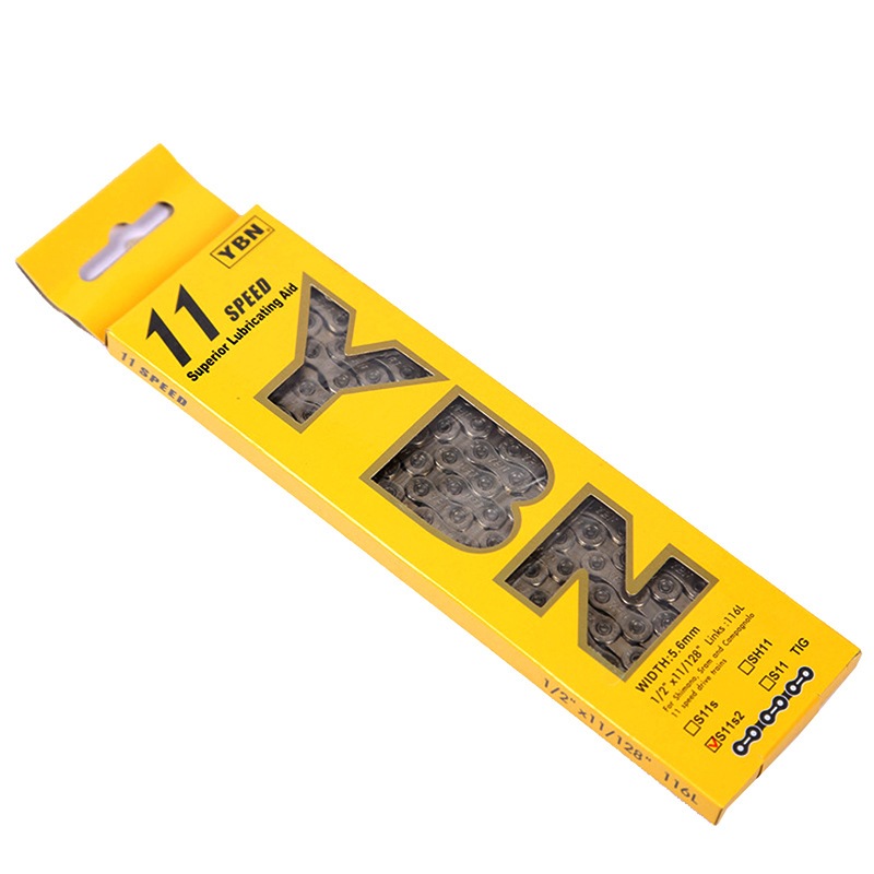 โซ่จักรยาน YBN 11 สปีด รุ่น S11S ความยาว116L พร้อมข้อต่อปลดเร็วในกล่อง Made in Taiwan