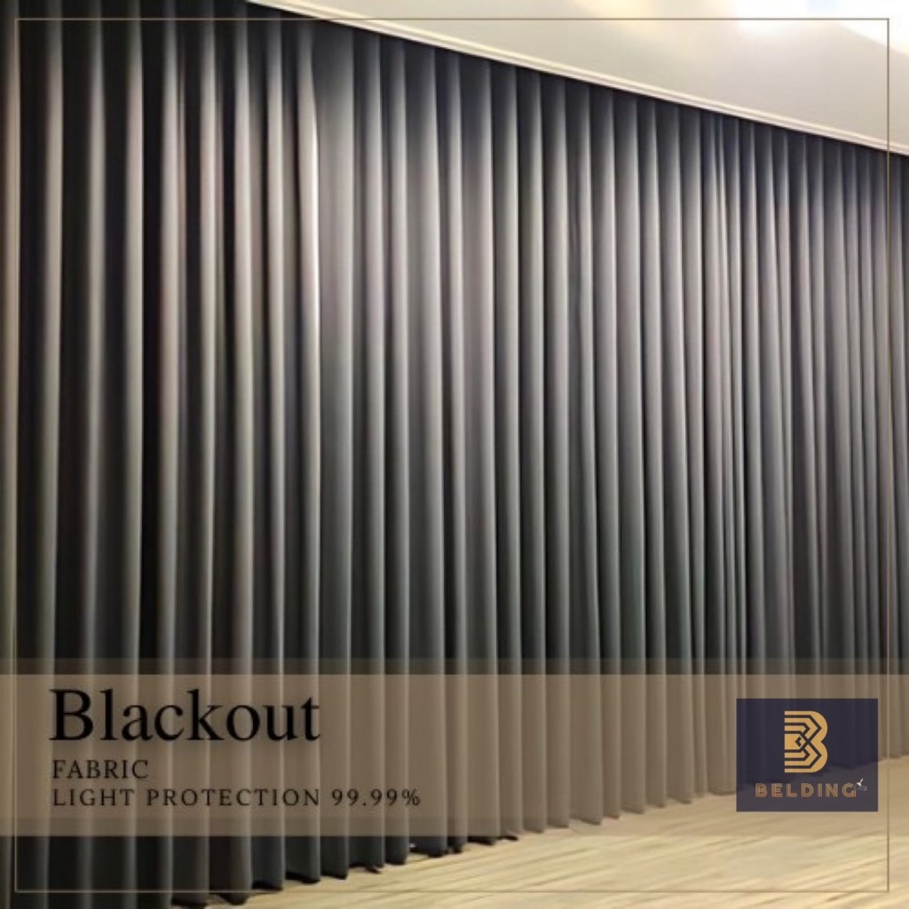 ผ้าม่านโฮมโป Blackout curtains Room divider ม่านกั้นห้องกั้นแอร์ ผ้าหนาพิเศษ830แกรมสั่งตัดได้ทุกขนาด