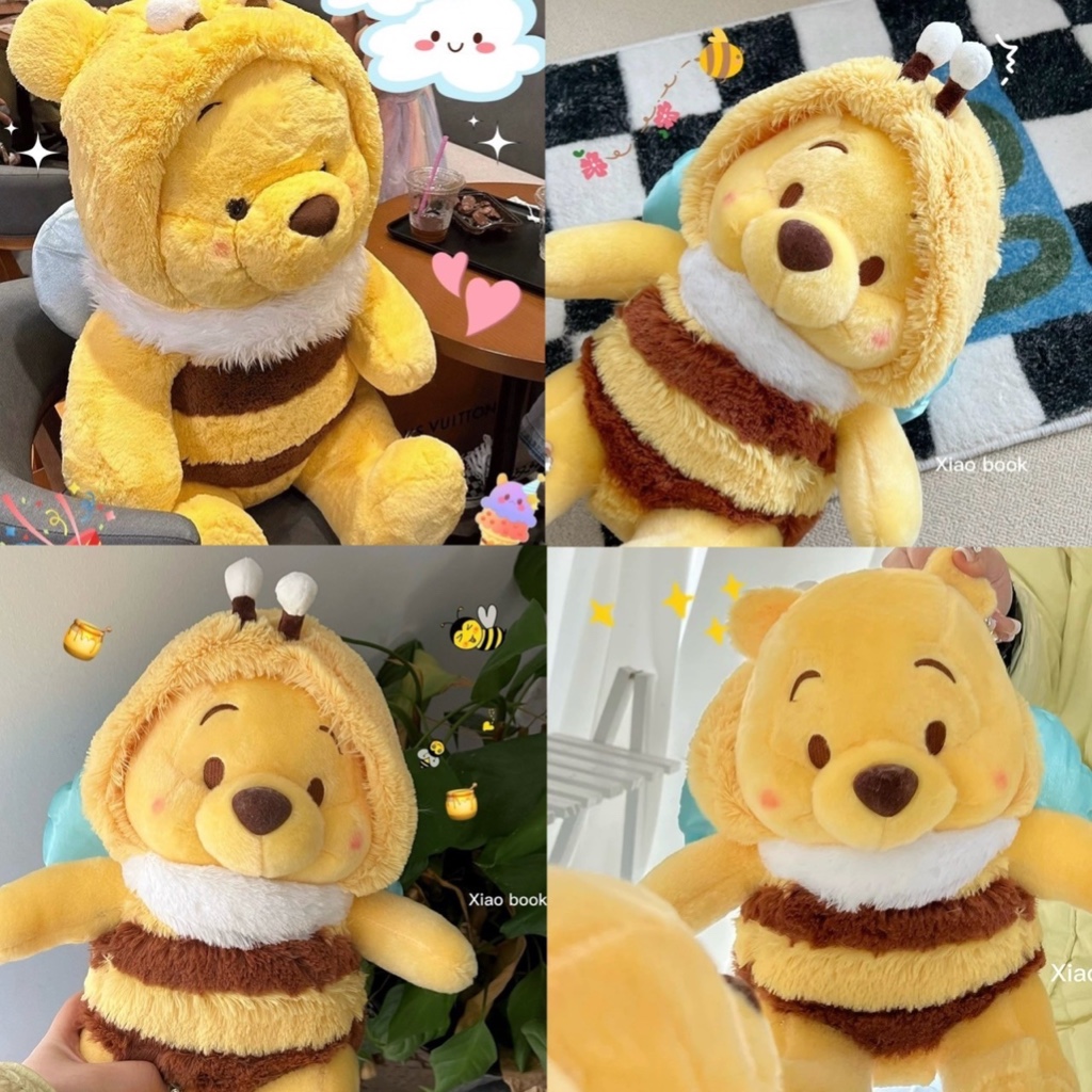 ส่งจากไทย🐝ตุ๊กตา หมีพูห์ Honey Bee หมีพูห์ชุดผึ้ง ตุ๊กตาน่ารัก เป็นพร็อบแต่งห้อง ของขวัญวันเกิด ให้เพื่อน ให้แฟน 23014