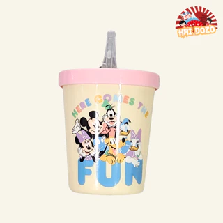 Disney แก้วน้ำหลอดดูดนิ่ม แก้วที่เด็กๆชื่นชอบ ไม่บาดปาก ขนาด170ml. ลิขสิทธิ์แท้จากญี่ปุ่น พร้อมส่งจากไทย