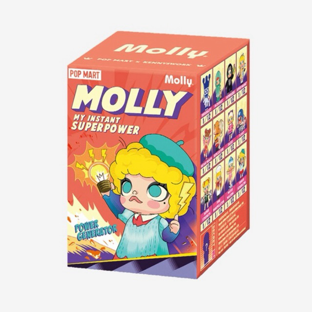 (Live/วีดิโอลด100฿) กล่องสุ่ม MOLLY My Instant Superpower Series Figures : POP MART