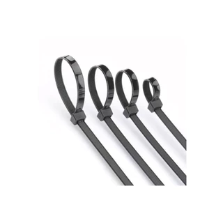 (ราคาโรงงาน) เคเบิ้ลไทร์ Cable Tie 4-6-8-10-14-16 นิ้ว สีขาว-ดำ หนวดกุ้ง สายรัดสายไฟ แพ็คละ 100 เส้น