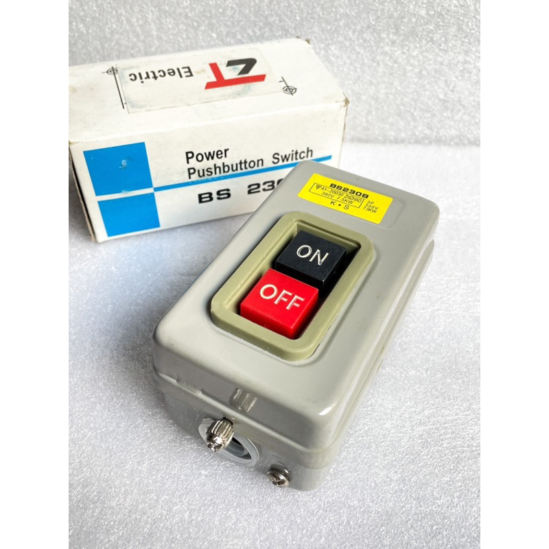 (1ชิ้น) BS-211B 10A , BS-216B 15A , BS-230B 30A ,3P 500V 3.7KW สวิตช์กดจม BS 211B BS 216B BS 230B BS