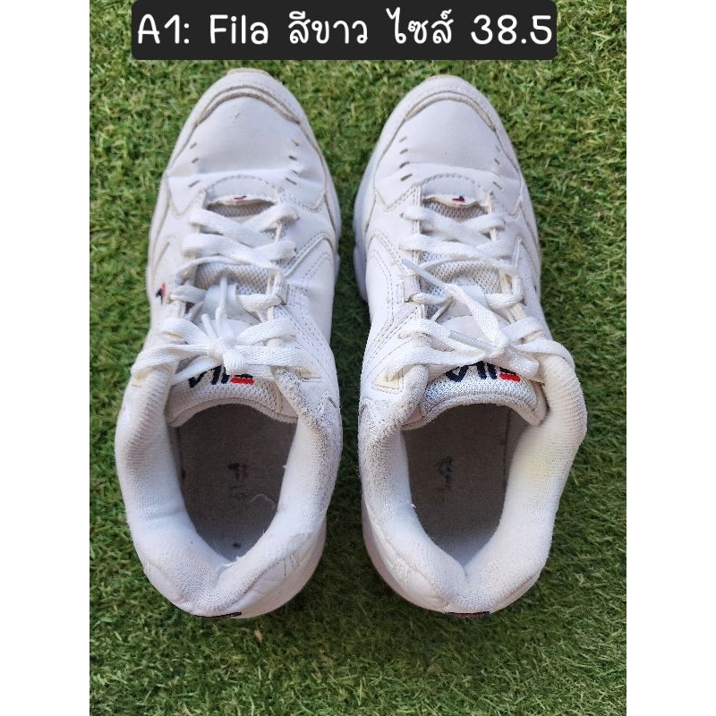 รองเท้าผ้าใบ Fila สีขาวมือสอง Size 38-39 มือสอง