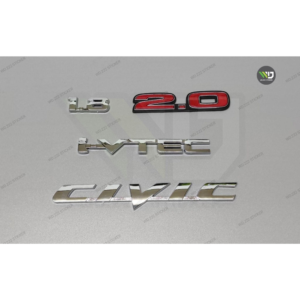 โลโก้ CIVIC FD สำหรับ HONDA ปี 2006 - 2012  **ราคาต่อชิ้น**  **หากมีข้อสงสัยทักแชทก่อนสั่งซื้อสินค้า**