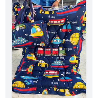 ที่นอนเด็กอนุบาล ที่นอนเด็ก(รุ่นหนา)มีสายผูกมัดพร้อมหมอนแถมใ…