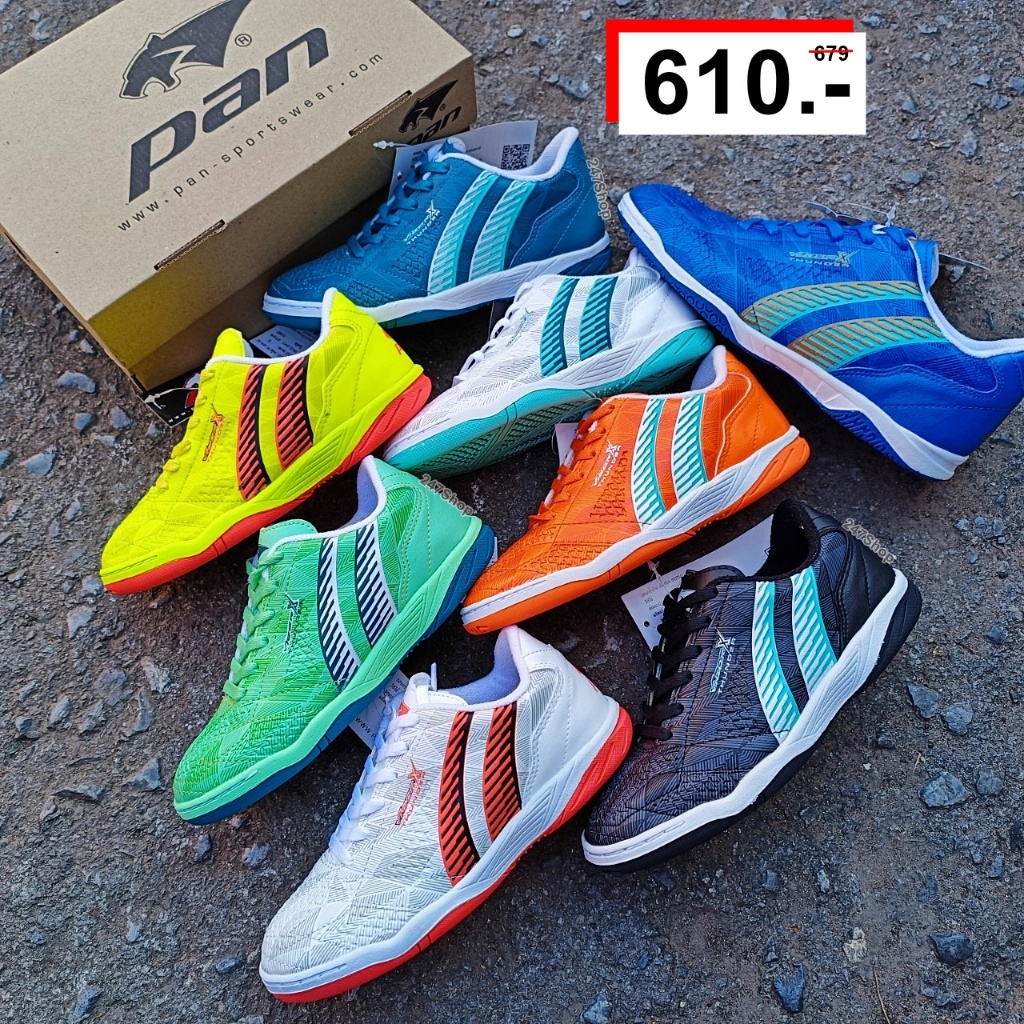 รองเท้าฟุตซอลเด็ก PAN รุ่น VIGOR X THUNDER ELVALOY SHOE JR รหัส PF-14PA