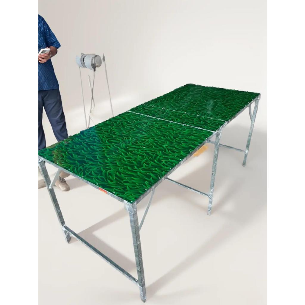 โต๊ะพับ หน้าเมทัลชีท เคลือบลายหญ้าขนาดกว้าง75cm ยาว180cm สูง75cm ใส่ท้ายรถเก๋งได้ แข็งแรง ทนทาน รบกวนสั่ง1ตัวต่อ1ออเดอร์