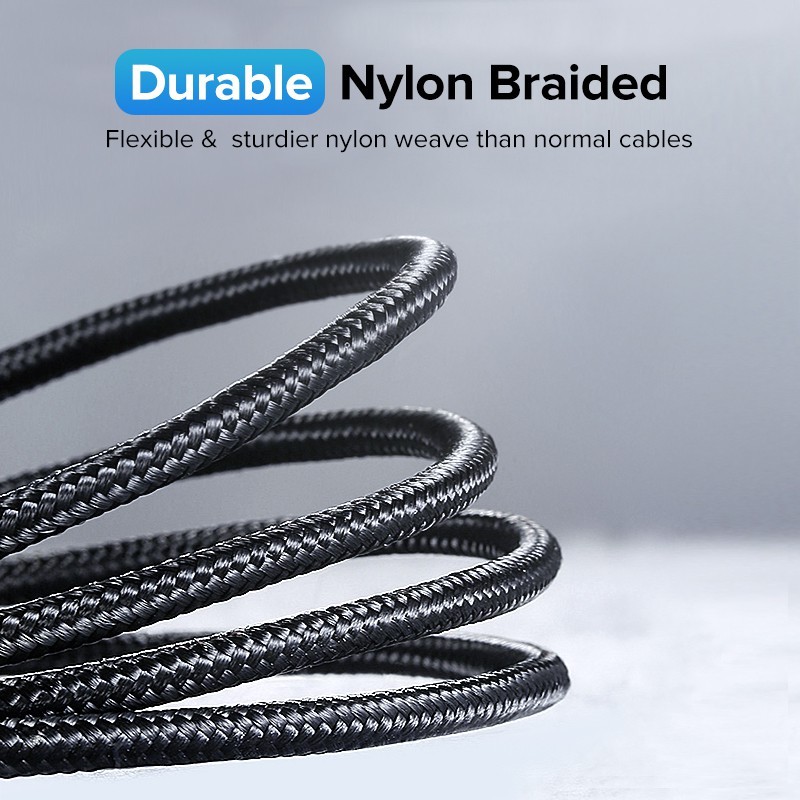 UGREEN รุ่น 50149, 50150 สายถักชาร์จ USB-C to USB-C จ่ายไฟ 60W รองรับ QC4.0 - รูปที่ 3