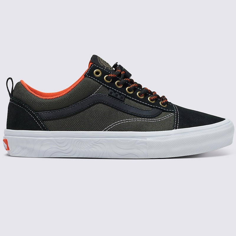 VANS OLD SKOOL SKATE X SPITFIRE WHEELS BLACK FLAME SNEAKERS สินค้ามีประกันแท้