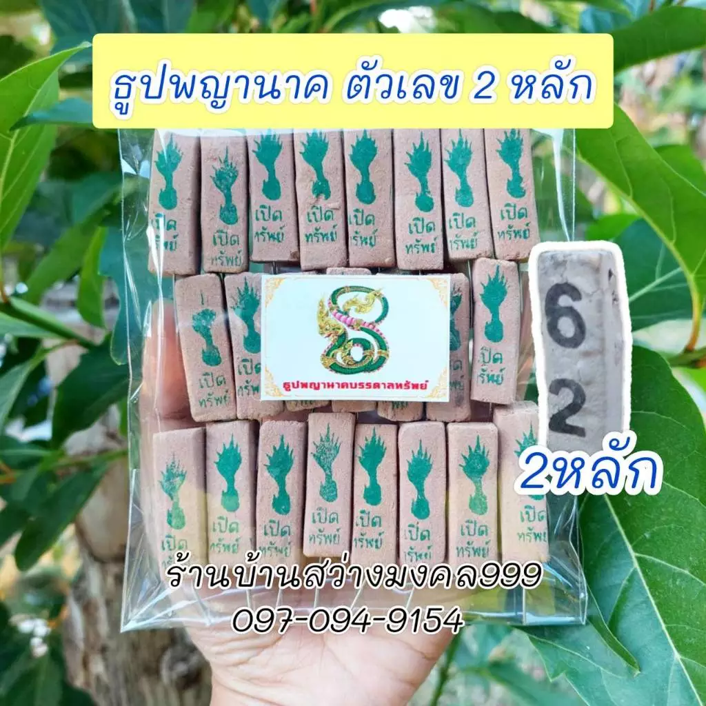 ธูปพญานาค ธูปเลข2หลัก 20-100 แท่ง (ทำพิธีปลุกเสกแล้ว) ธูปขอหวย ธูป ธูปเสี่ยงโชค ธูปตัวเลข ธูปใบ้หวย หวยแม่นๆ