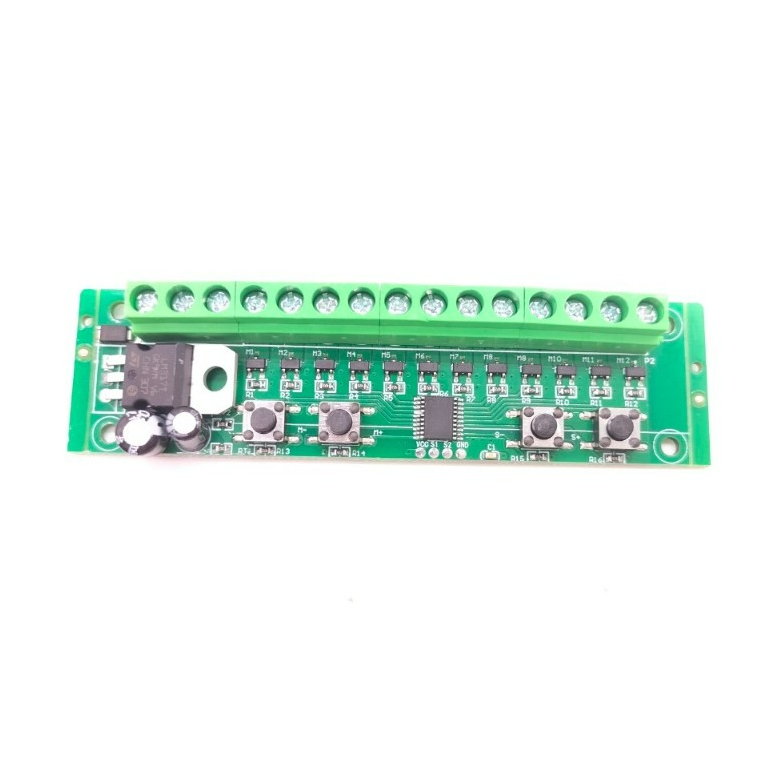 วงจรไฟ LED วิ่ง 12ช่อง 20โหมด สำหรับไฟ DC 5V-12V-24V (เฉพาะวงจร)