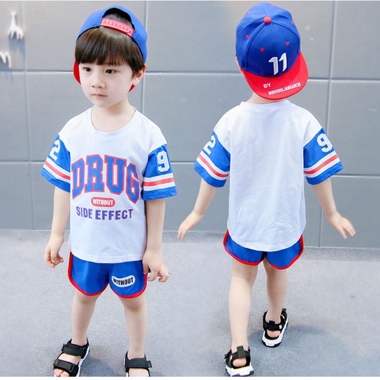 ชุดเด็กชาย ชุดเบสบอลเด็ก ใส่ได้ทั้งชายและหญิง เป็นเสื้อ+กางเกง สินค้าพร้อมจัดส่ง