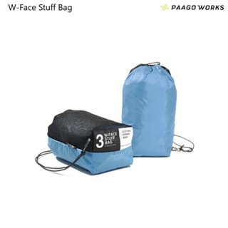 โปร Paago Works W-Face Stuff Bag กระเป๋าแบบหูรูดสำหรับจัดเก็…